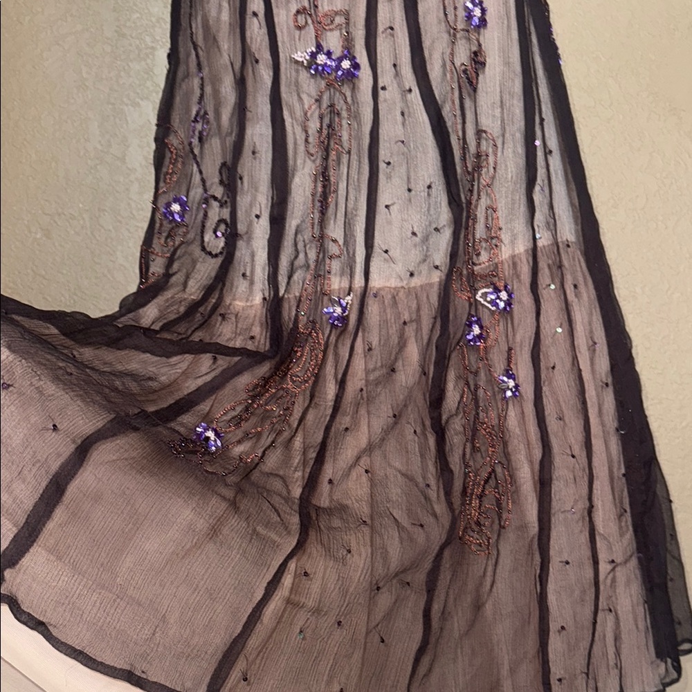 Gorgeous J. Peterman Co Embellished Skirt NWOT - Picture 6 of 16